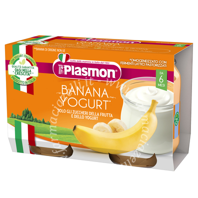 Plasmon omogeneizzato yogurt banana 120 g x 2 pezzi